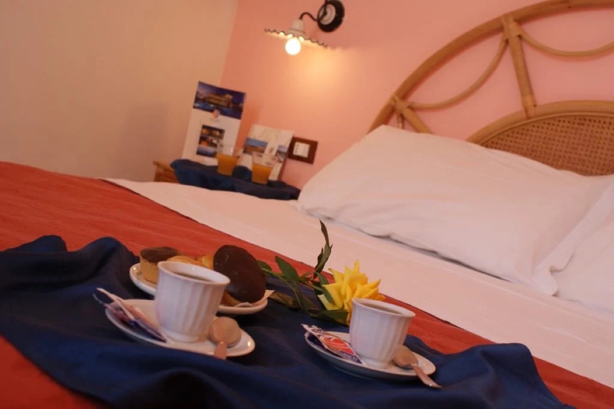 Breakfast served in the room